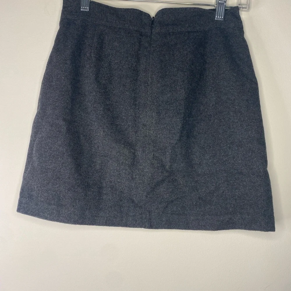 Old Navy Clothing Co Vintage Wool Blend Gray Mini Skirt Size 4 Academia Preppy